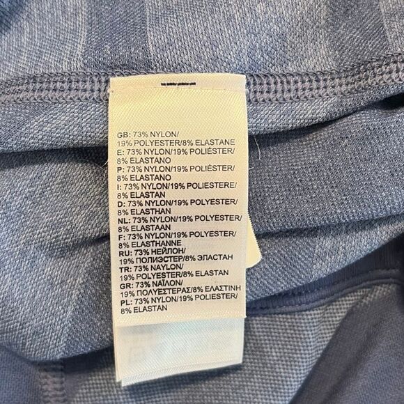 The North Face Women's Long Sleeve Nylon Blend Blue Striped Activewear Top XL - Picture 4 of 7